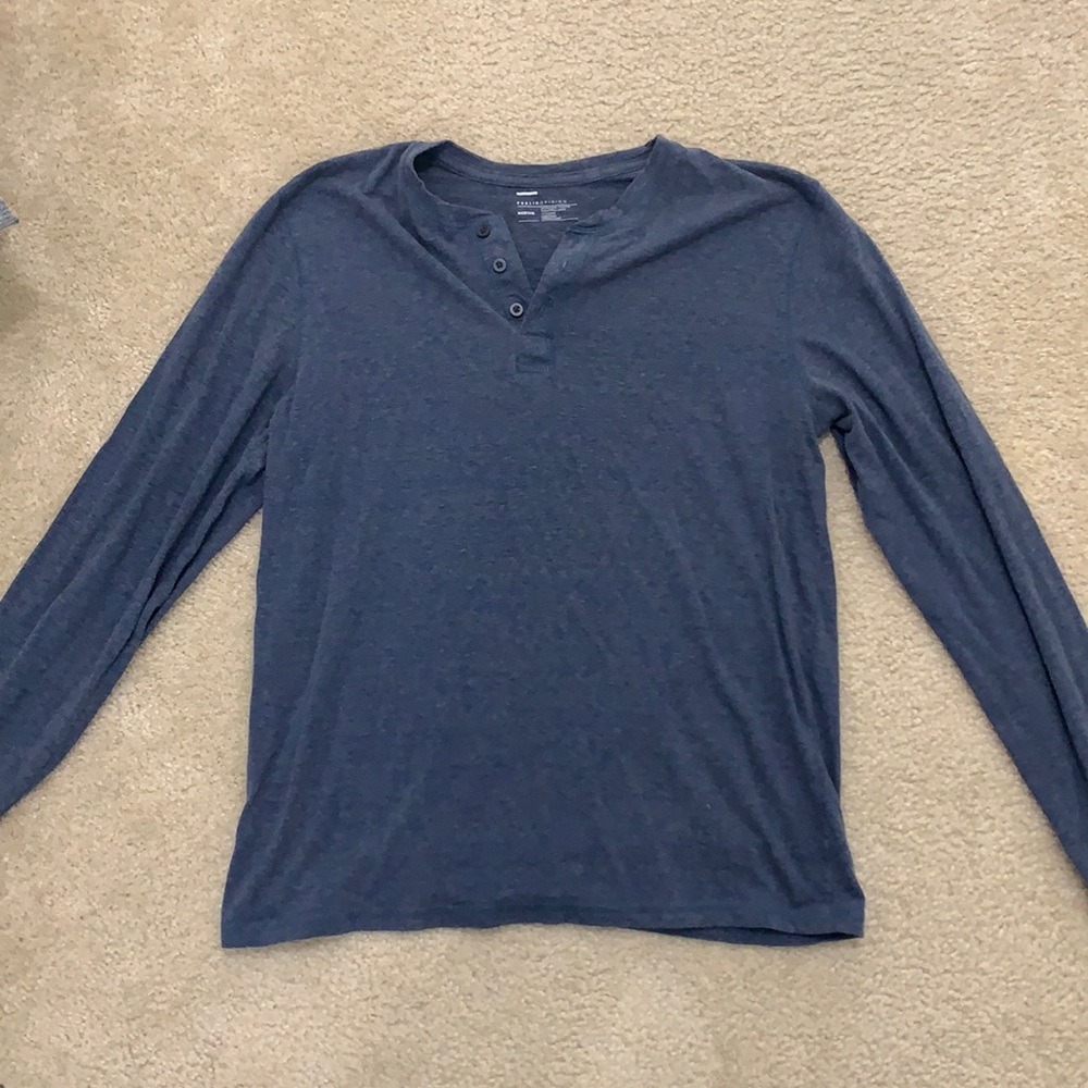 Dark blue Henley long sleeve